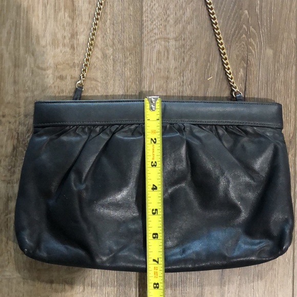 Vintage MORRIS MOSKOWITZ Leather Shoulder Bag or Large Clutch - Picture 9 of 10